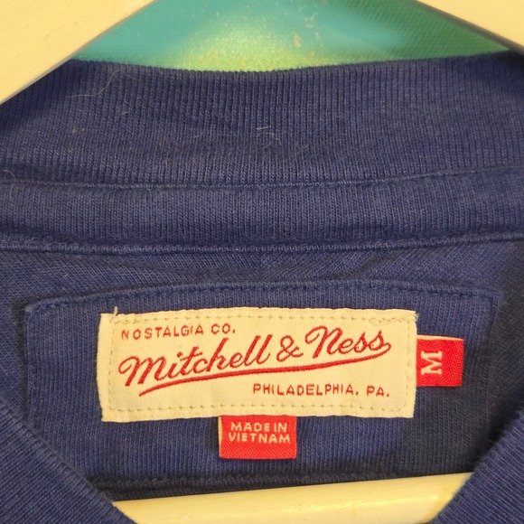 Mitchell & Ness New York Rangers Hockey Jersey Shirt Blue Long Sleeve Size M - Picture 4 of 5